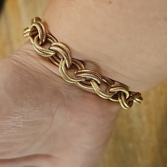 Aqua Druzy/Gold-Plated Bracelet - Picture 4 of 8